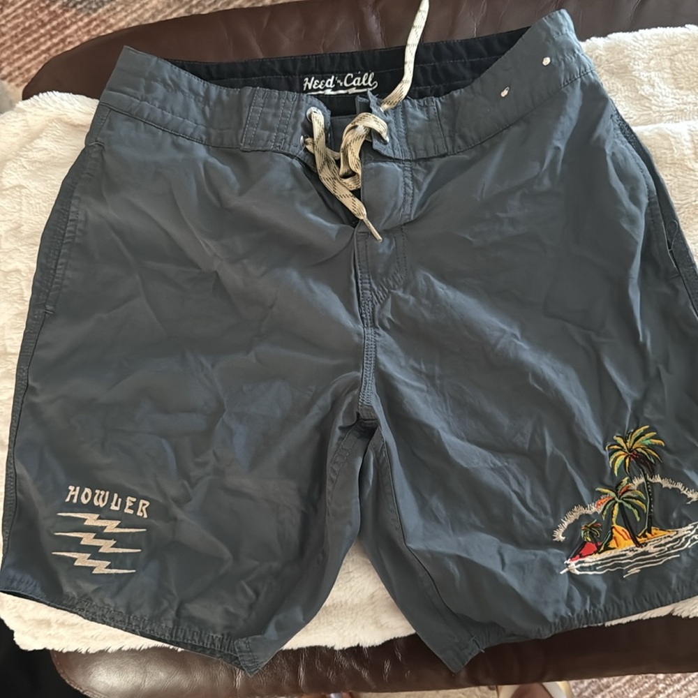 Howler Brothers Charcoal Swim Shorts